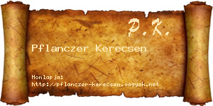 Pflanczer Kerecsen névjegykártya